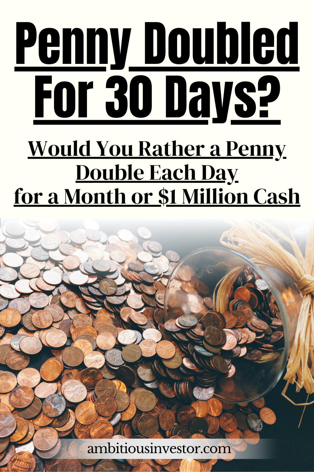 Penny Doubled For 30 Days? - Would You Rather A Penny Double Each Day ...