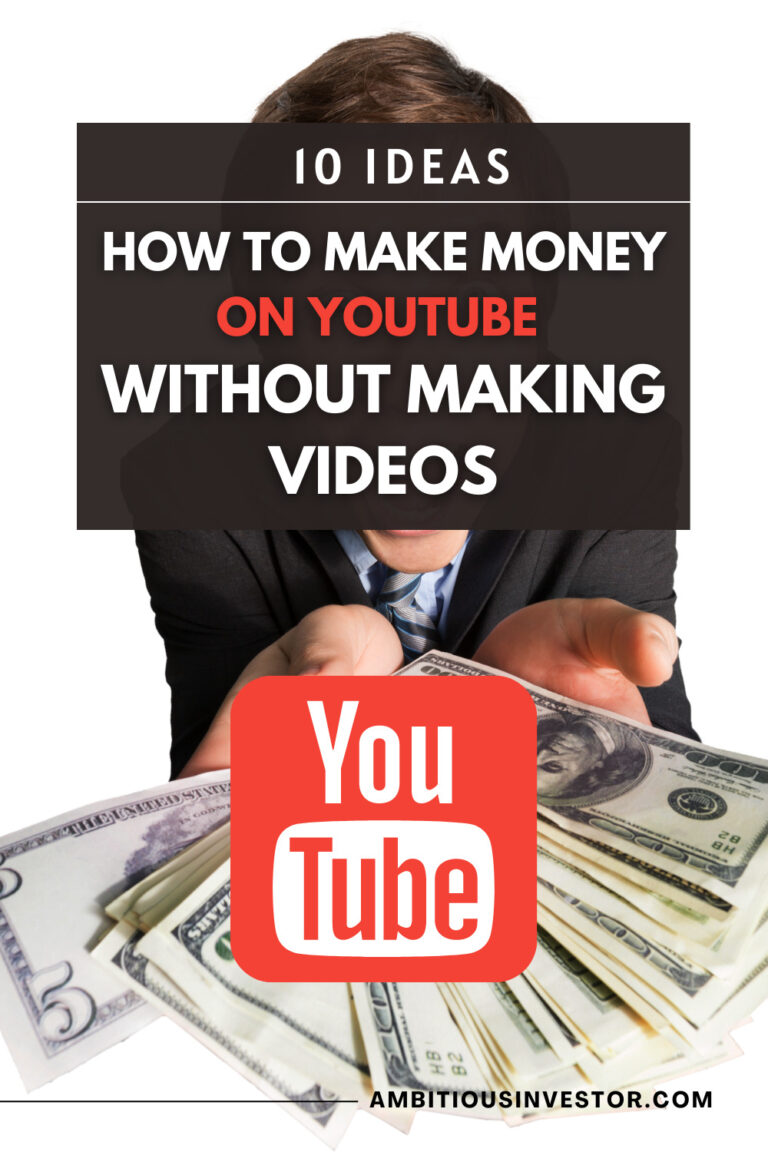How To Make Money on YouTube WITHOUT Making Videos [2023]: 10 Ideas ...